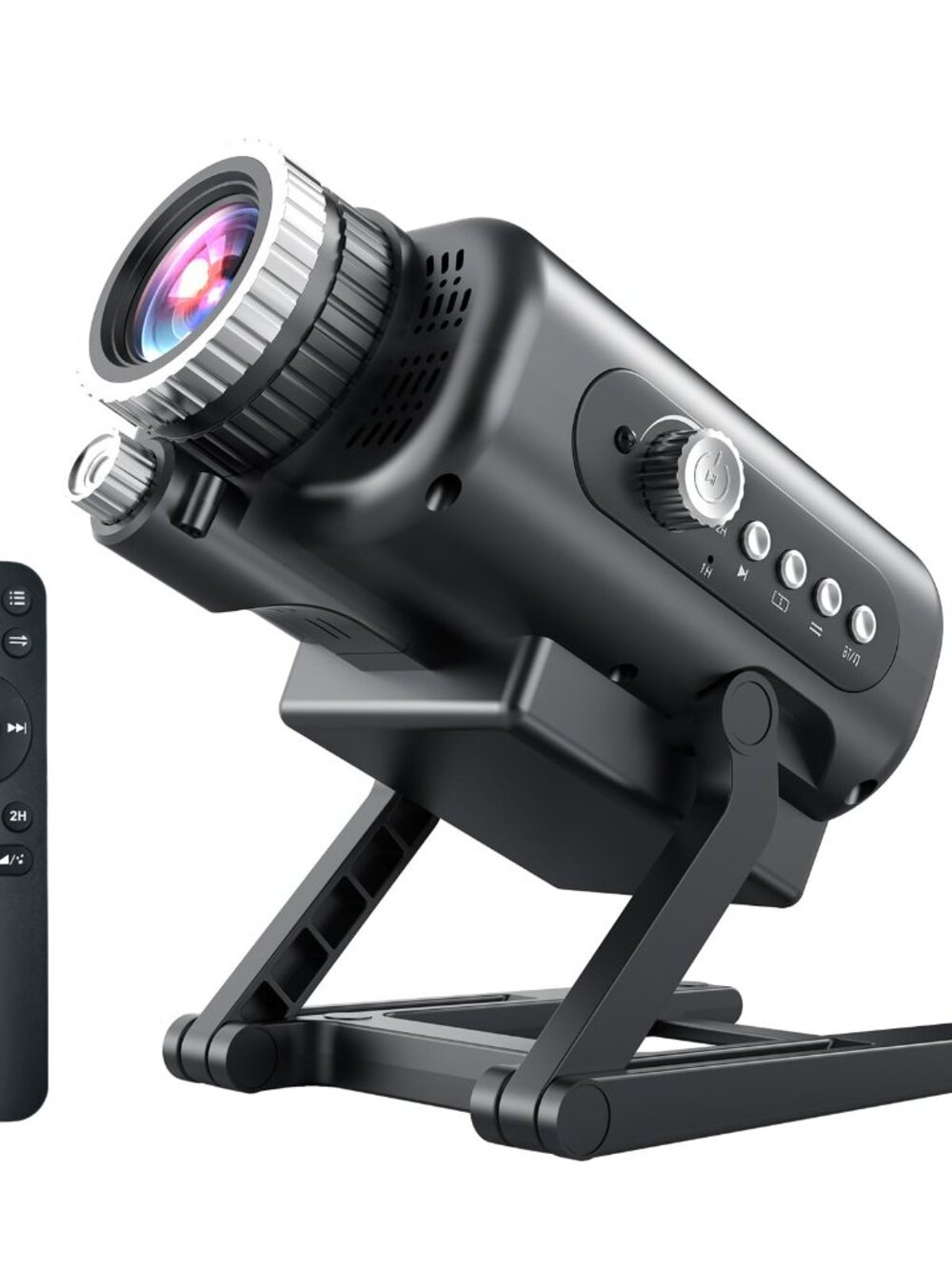 NEW 3D Galaxy Projector with 60 Scenes Star Room Decor Bluetooth Speaker 1H / 2H